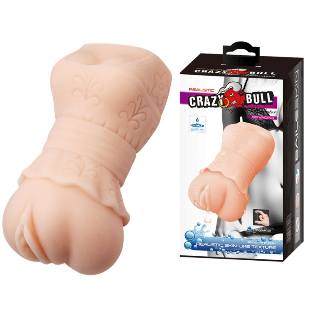 Мастурбаторы вагины - Мастурбатор вагина CRAZY BULL- Realistic 3D VAGINA Water lubricant, BM-009202K