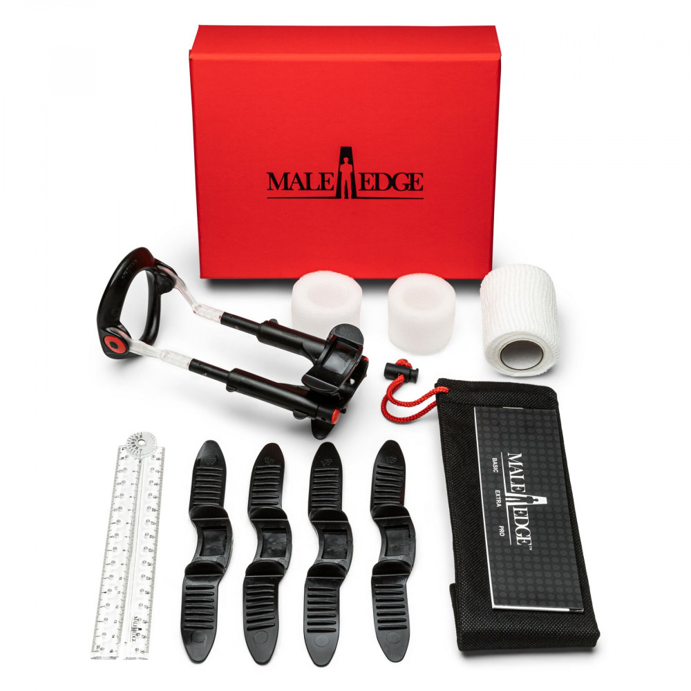  - Экстендер для увеличения члена Male Edge Pro, ремешковый, масса всего 65 г, прочный пластик 4