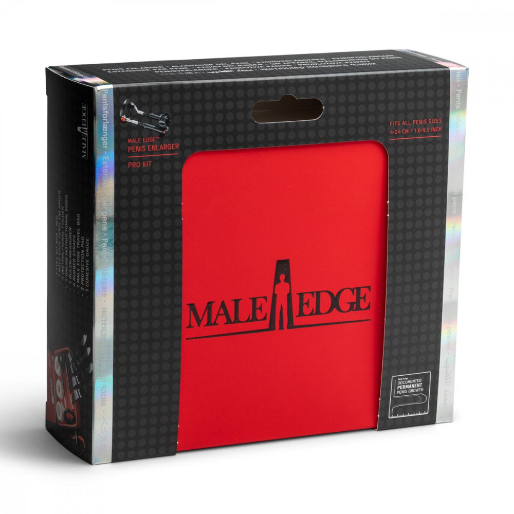  - Экстендер для увеличения члена Male Edge Pro, ремешковый, масса всего 65 г, прочный пластик 1