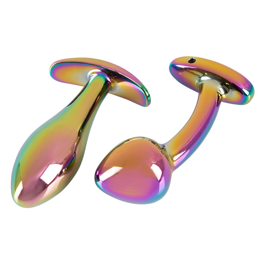 Секс игрушки - Набор пробок Anos Metal Butt Plug Set Rainb 5