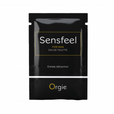 ПРОБНИК Мужская туалетная вода Orgie SENSFEEL + афродизиак, 1 мл