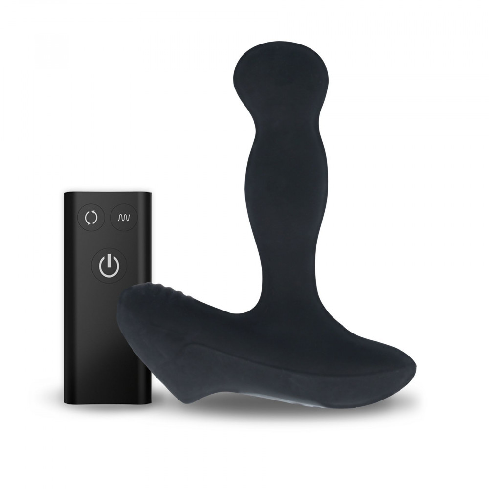 Массажёры простаты с вибрацией - Массажер простаты Nexus Revo Slim с вращающейся головкой и пультом ДУ 3