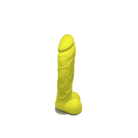 Крафтовое мыло-член с присоской Чистый Кайф Yellow size L, натуральное