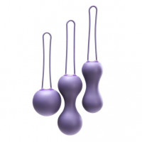 Набор вагинальных шариков Je Joue - Ami Purple, диаметр 3,8-3,3-2,7см, вес 54-71-100гр