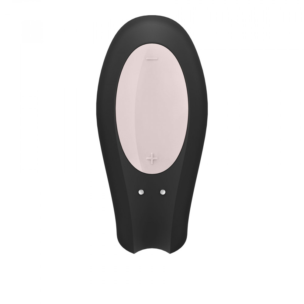 Вибраторы для пар - Смарт-вибратор для пар Satisfyer Double Joy Black с широким клиторальным стимулятором 5