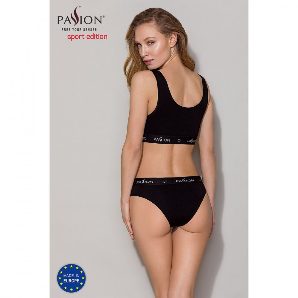 Эротические комплекты - Спортивный топ с широкой резинкой Passion PS004 TOP black, size XL 1