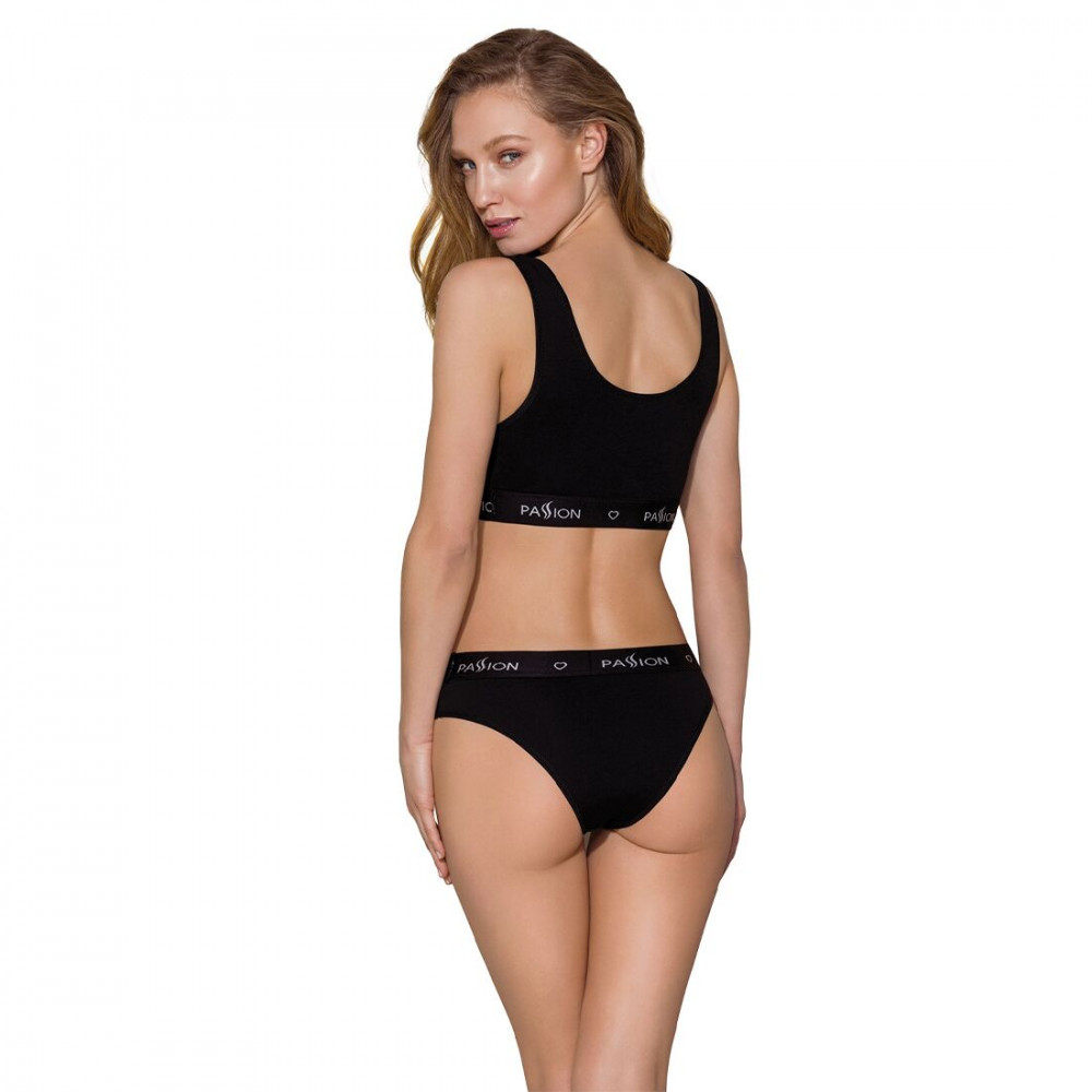 Эротические комплекты - Спортивный топ с широкой резинкой Passion PS004 TOP black, size XL 4