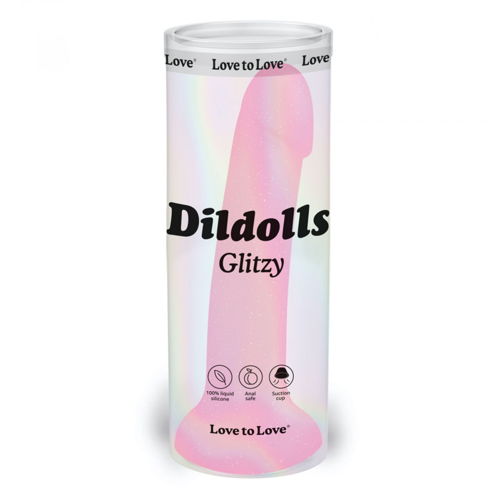 Дилдо - Дилдо с блестками Love To Love DILDOLLS - GLITZY ультрамягкий 2