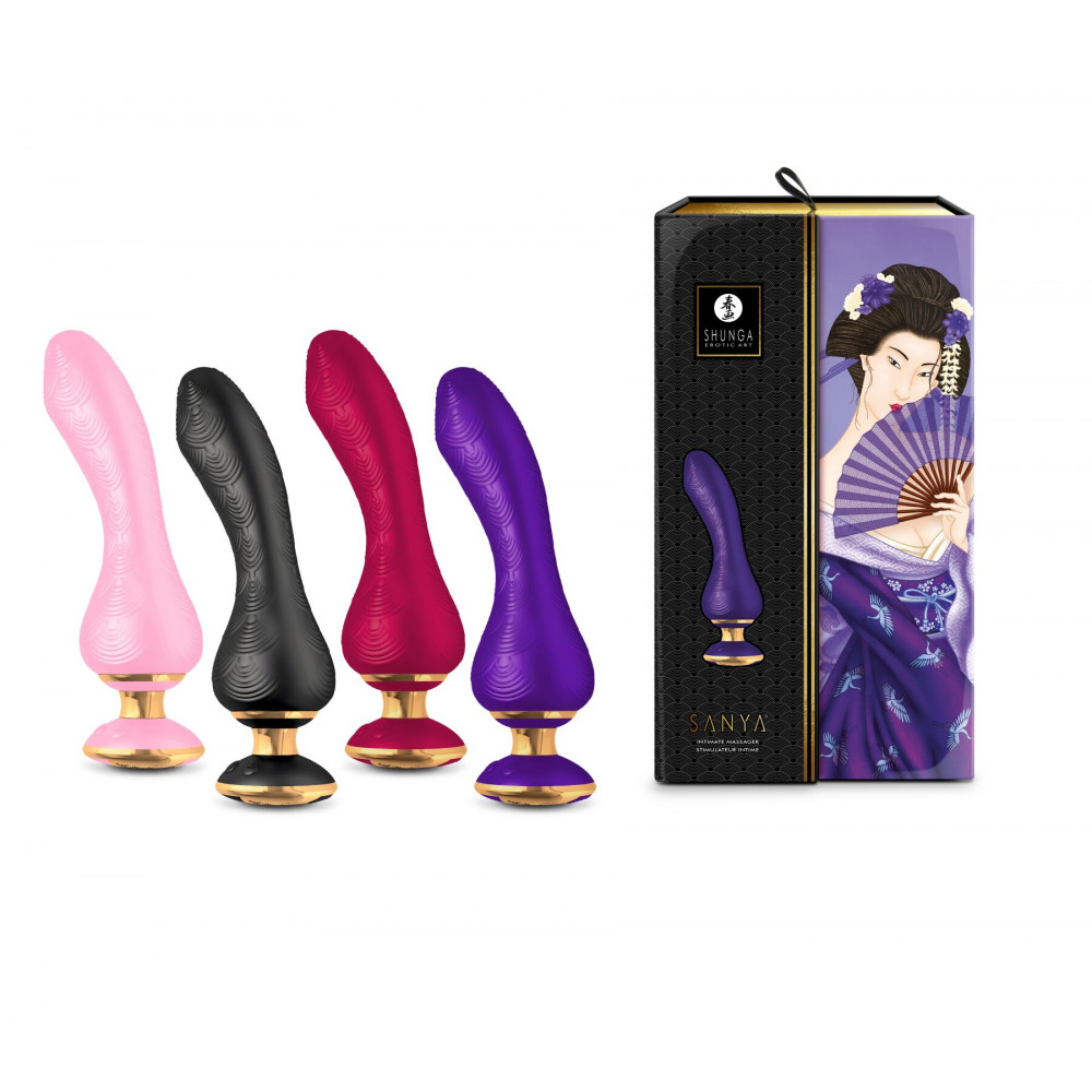 Вибратор - Вибратор для точки G Shunga Sanya Raspberry, гибкий ствол 1