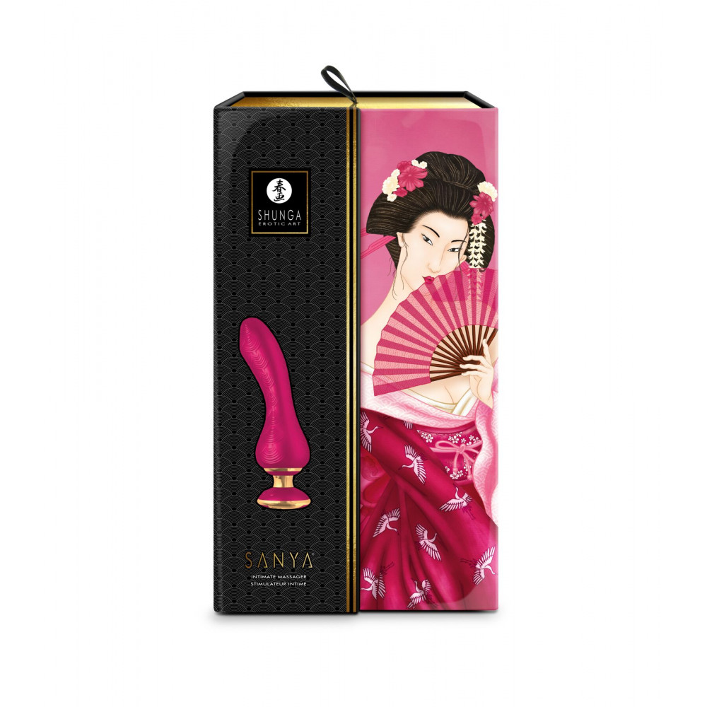 Вибратор - Вибратор для точки G Shunga Sanya Raspberry, гибкий ствол 2