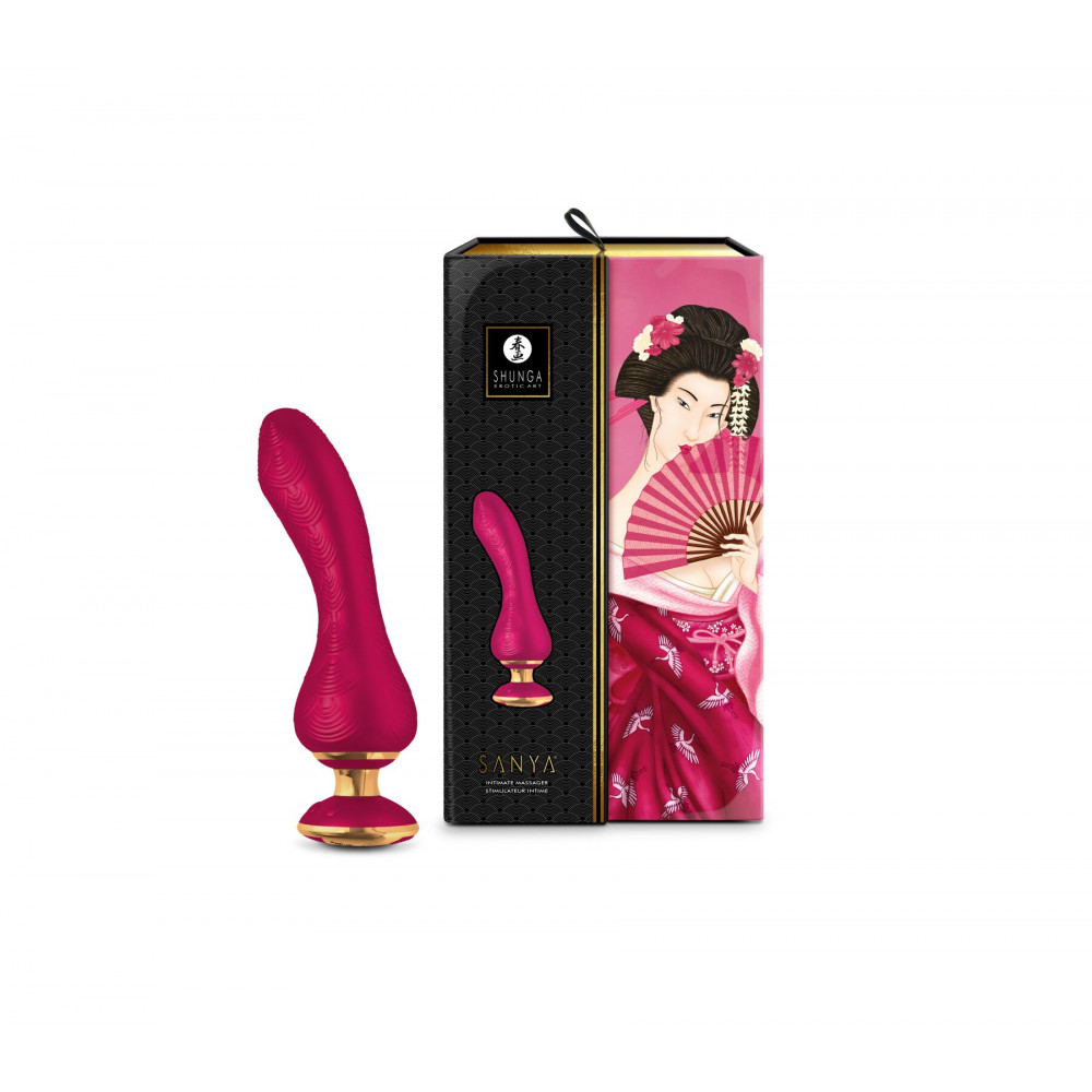 Вибратор - Вибратор для точки G Shunga Sanya Raspberry, гибкий ствол 3