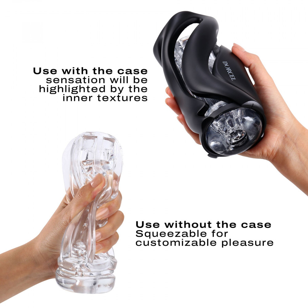 Другие мастурбаторы - Мастурбатор Dorcel DEEP BLOW BLACK, двойное использование 3