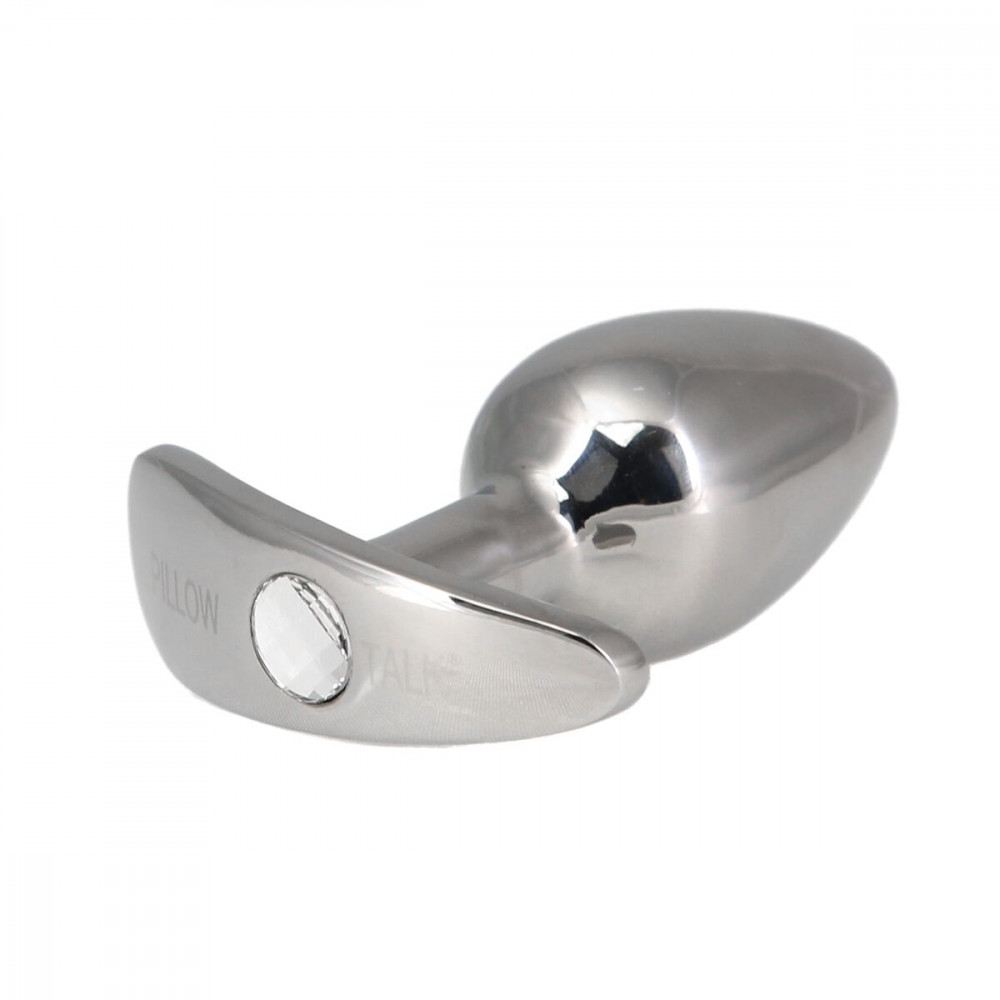 Анальная пробка - Анальная пробка Pillow Talk Sneaky Luxurious Stainless Steel Anal Plug с кристаллом Swarovski 3
