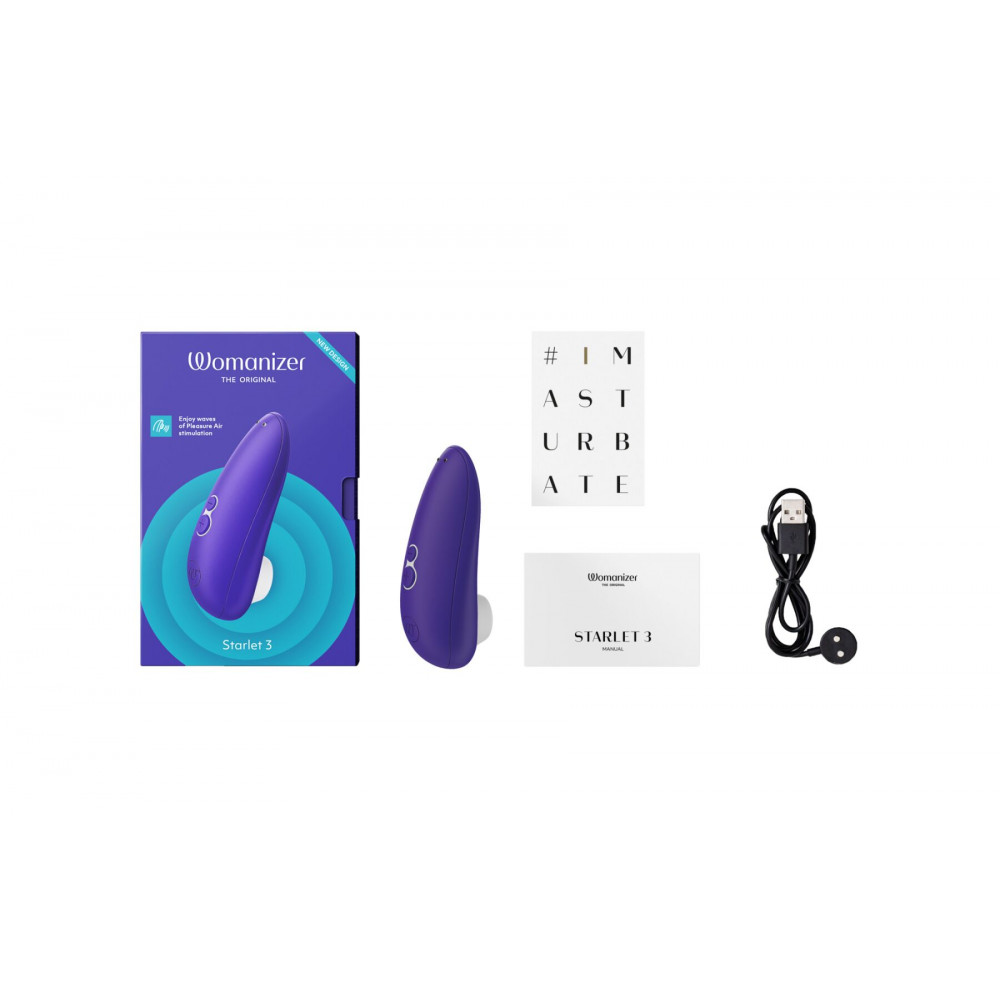 Вибраторы вакуумные - Вакуумный клиторальный стимулятор Womanizer Starlet 3 INDIGO 3