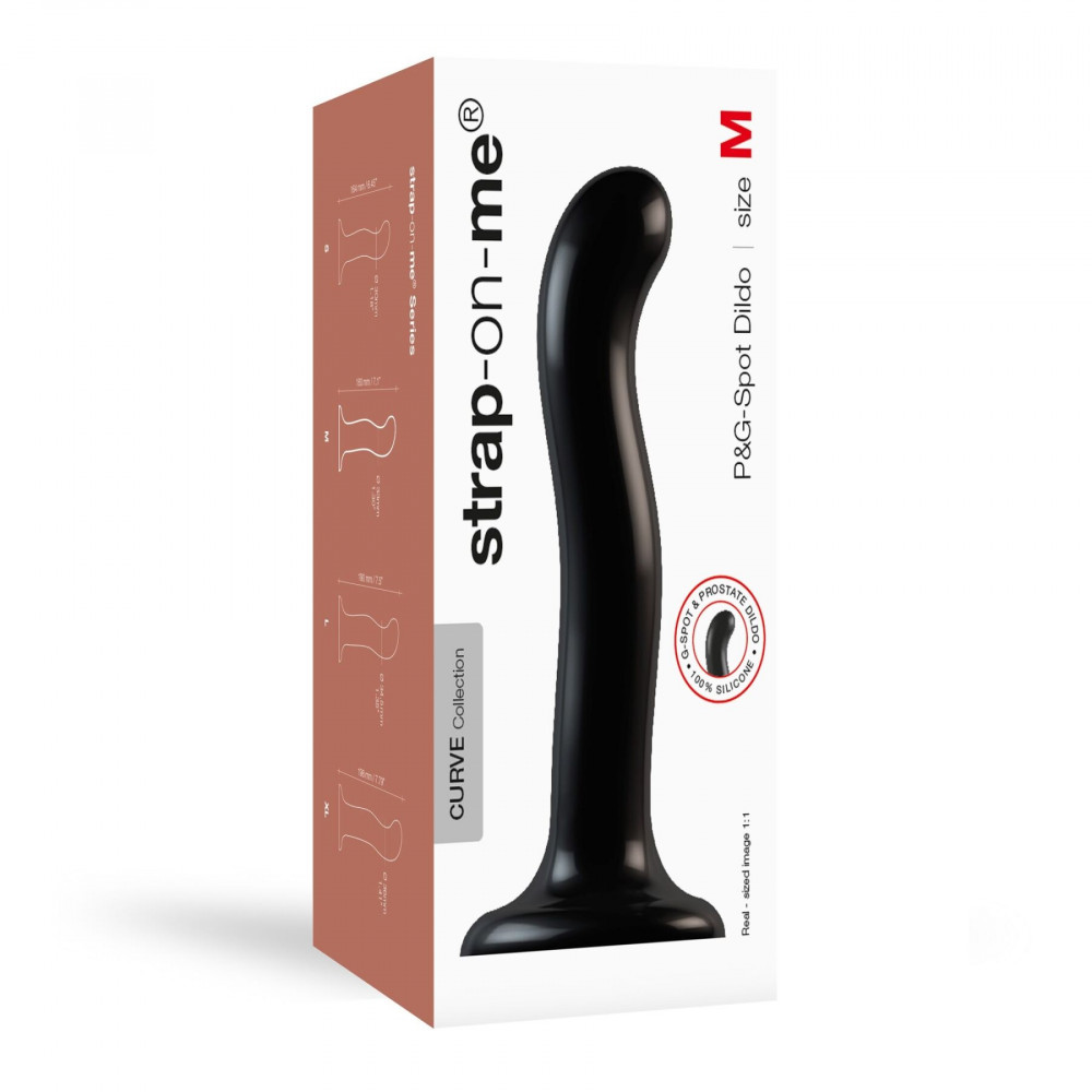 Страпон - Насадка для страпона Strap-On-Me P&G-Spot Dildo, силикон, размер M 1