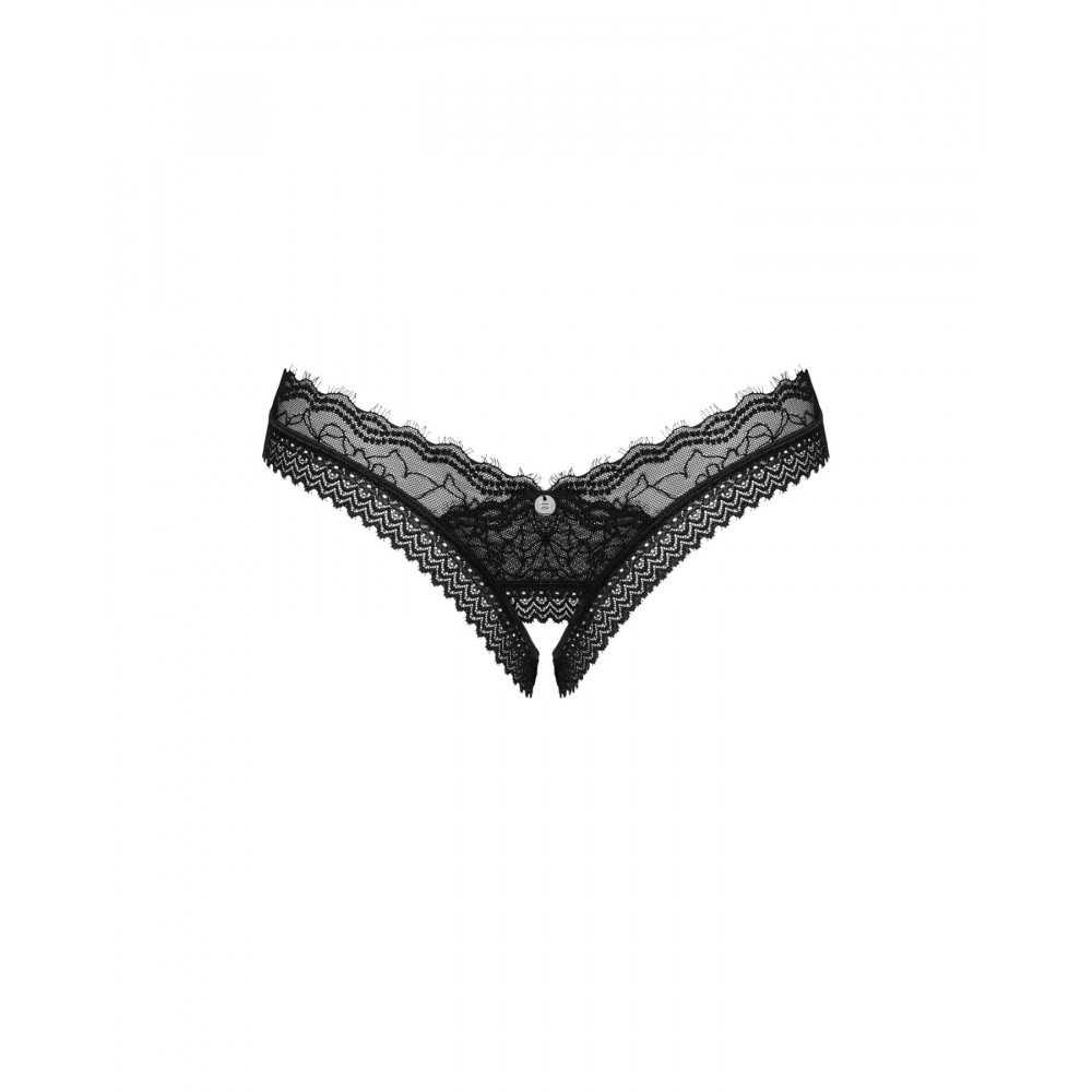 Сексуальные трусики - Трусики Obsessive Medilla crotchless thong XL/2XL 7