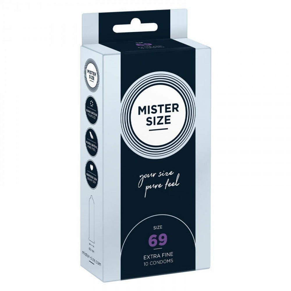 Презервативы - Презервативы Mister Size 69mm pack of 10