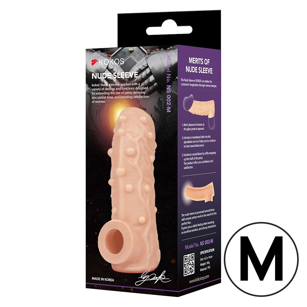Насадки на член - Насадка на член Kokos Nude Sleeve NS 002 M 2