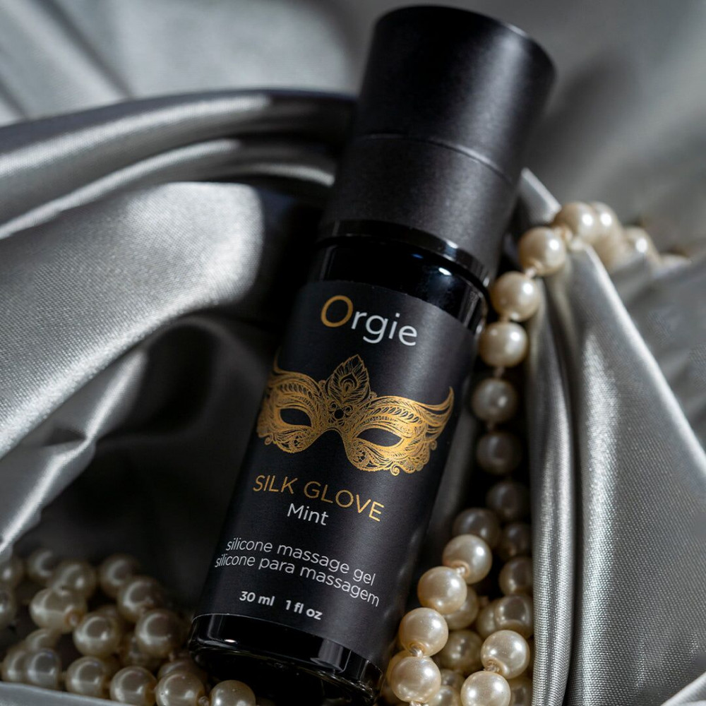 Подарочные наборы - Набор для жемчужного массажа Orgie – Pearls Lust Massage (30 мл), силиконовый гель, ожерелье 3