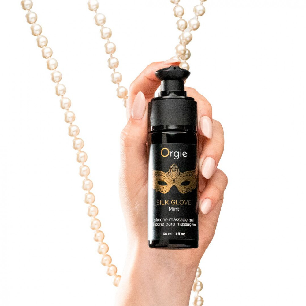 Подарочные наборы - Набор для жемчужного массажа Orgie – Pearls Lust Massage (30 мл), силиконовый гель, ожерелье 1