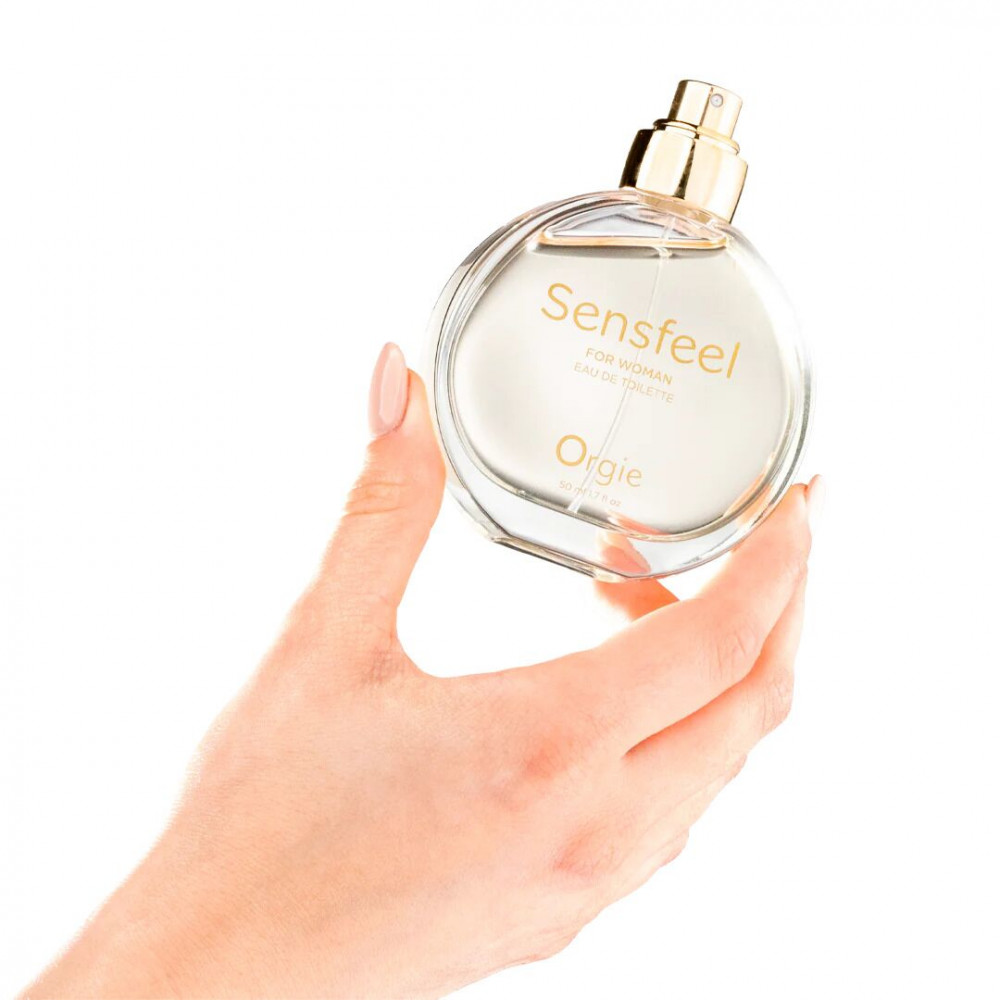 Интимная косметика - Женские духи с феромонами Orgie – Sensfeel for Woman (50 мл), цветочно-фруктовый аромат 2