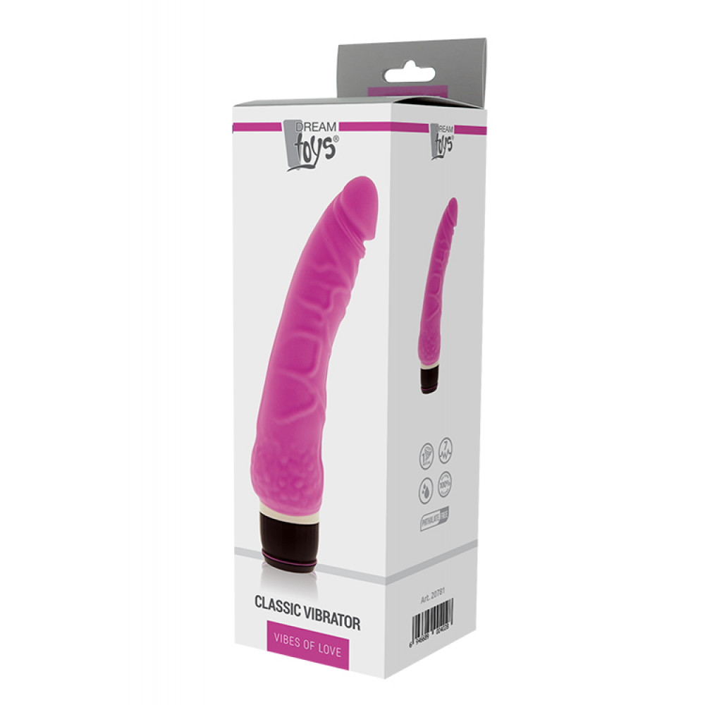 Вибраторы реалистичные - Вибромассажер PURRFECT SILICONE CLASSIC 7.1INCH PINK 1