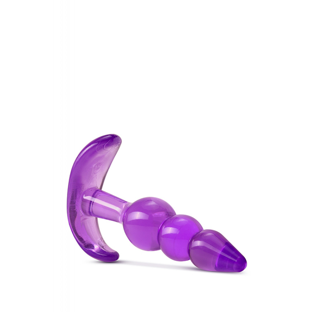 Анальная пробка - Анальный плаг B YOURS TRIPLE BEAD ANAL PLUG PURPLE 1