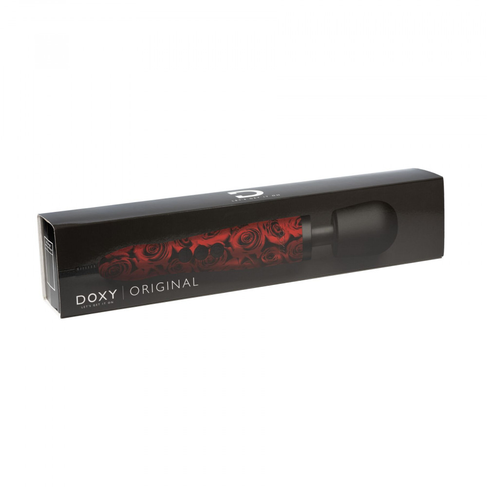 Вибромассажеры - Вибромассажер DOXY Original ROSE PATTERN, очень мощный, питание 220В, пульсирующие вибрации 5