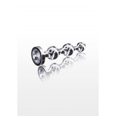 Анальная елочка металлическая с кристаллом Toy Joy Diamond Star Beads, Small