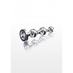 Анальная елочка металлическая с кристаллом Toy Joy Diamond Star Beads, Small