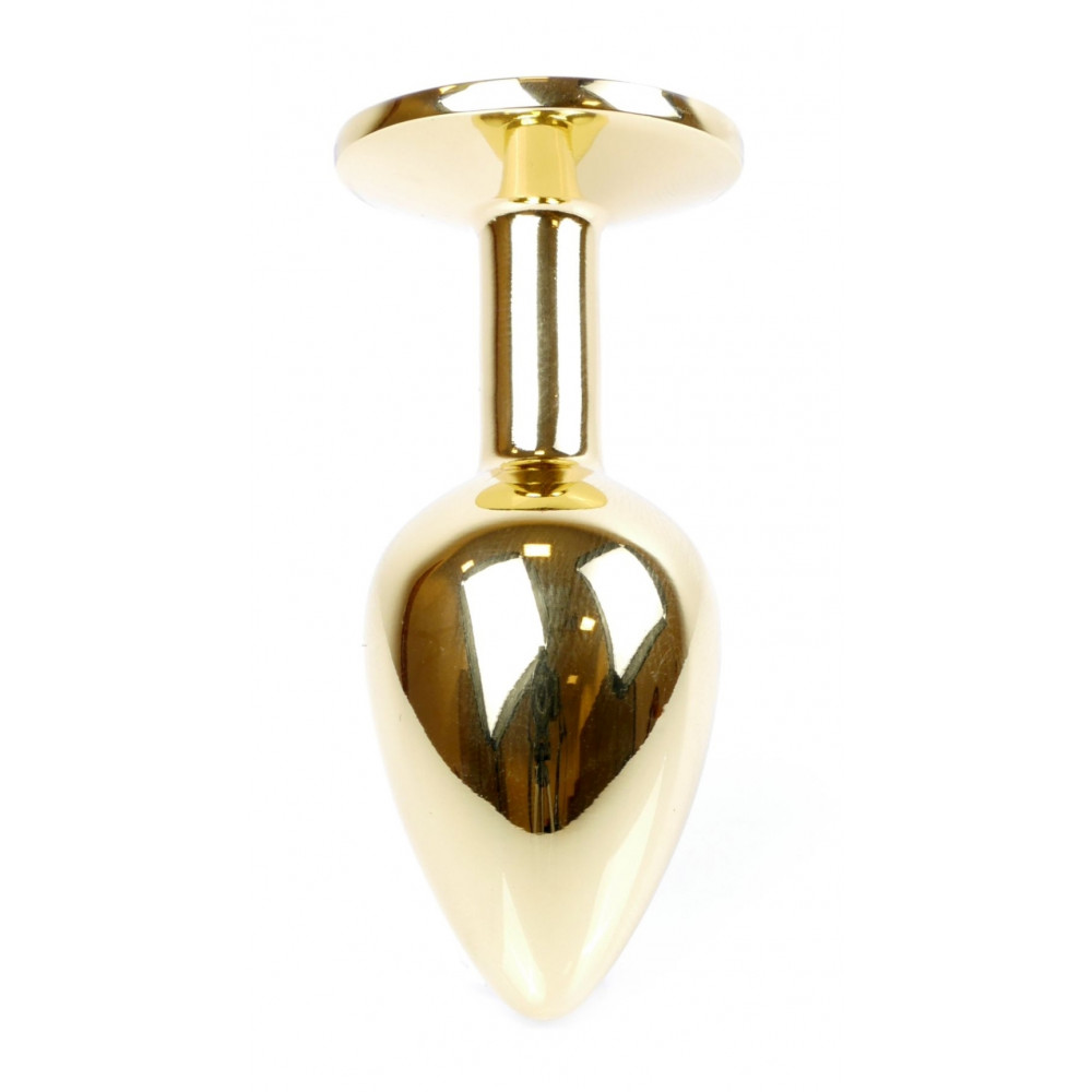 Анальные игрушки - Анальная пробка Boss Series - Jewellery Gold PLUG Clear S, BS6400021 3