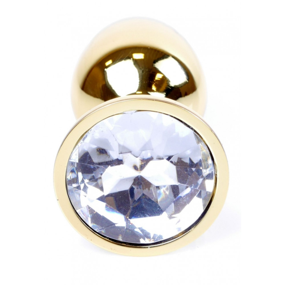Анальные игрушки - Анальная пробка Boss Series - Jewellery Gold PLUG Clear S, BS6400021 7