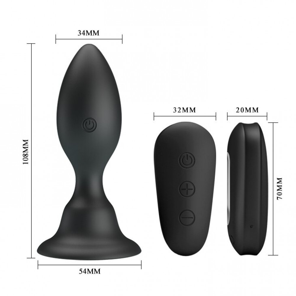 Анальные игрушки - Анальный стимулятор с вибрацией MR PLAY - VIBRATING ANAL PLUG, BI-040076W-MR 5
