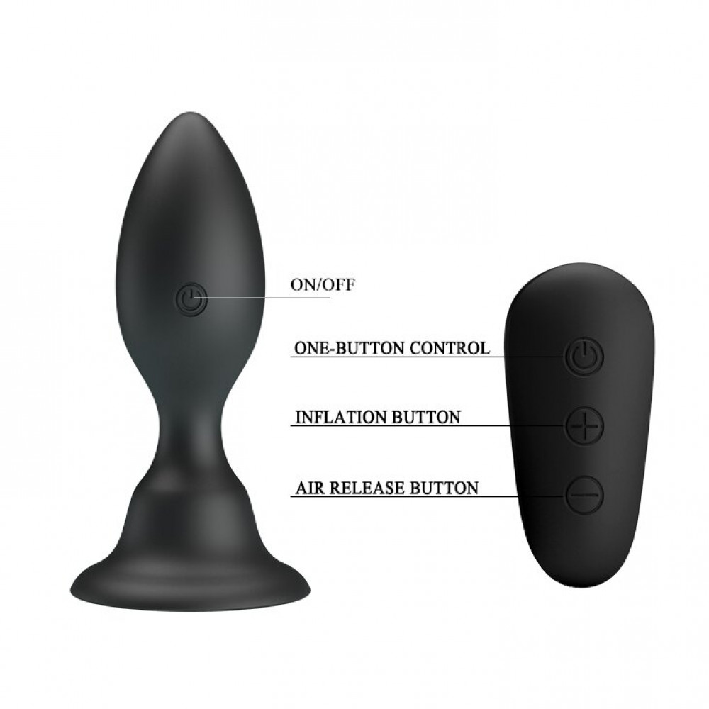 Анальные игрушки - Анальный стимулятор с вибрацией MR PLAY - VIBRATING ANAL PLUG, BI-040076W-MR 4