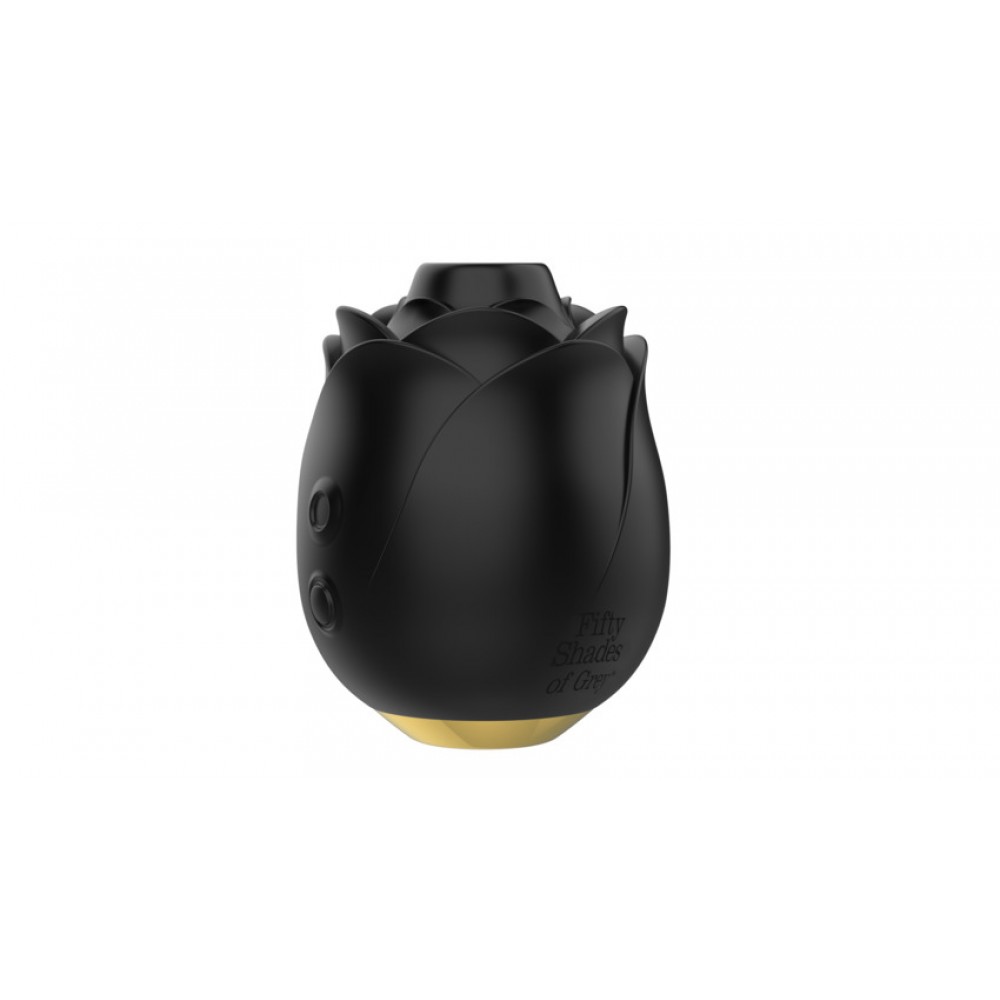 Секс игрушки - Клиторальный стимулятор в форме розы Fifty Shades of Grey Rose Clitoral Suction черного цвета 7