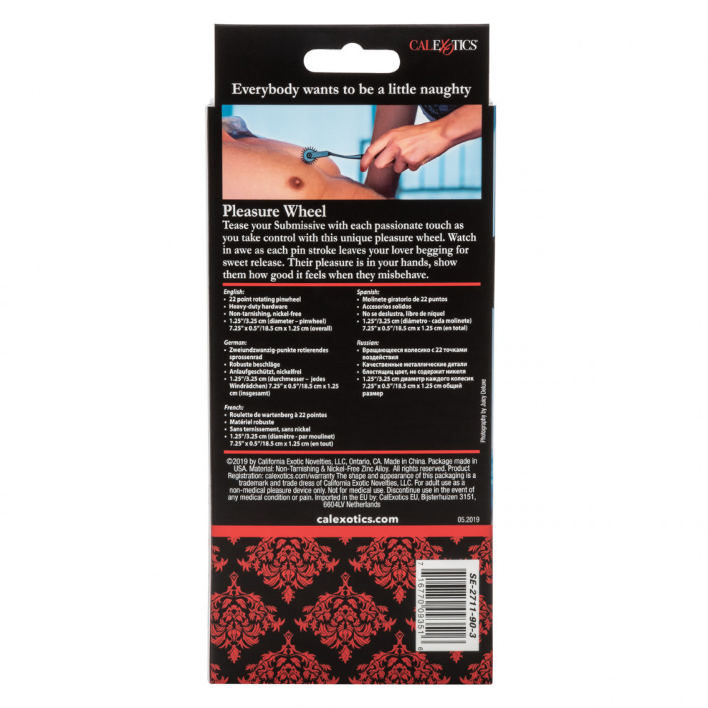 Секс игрушки - Колесо Вартенберга California Exotic, черное 7