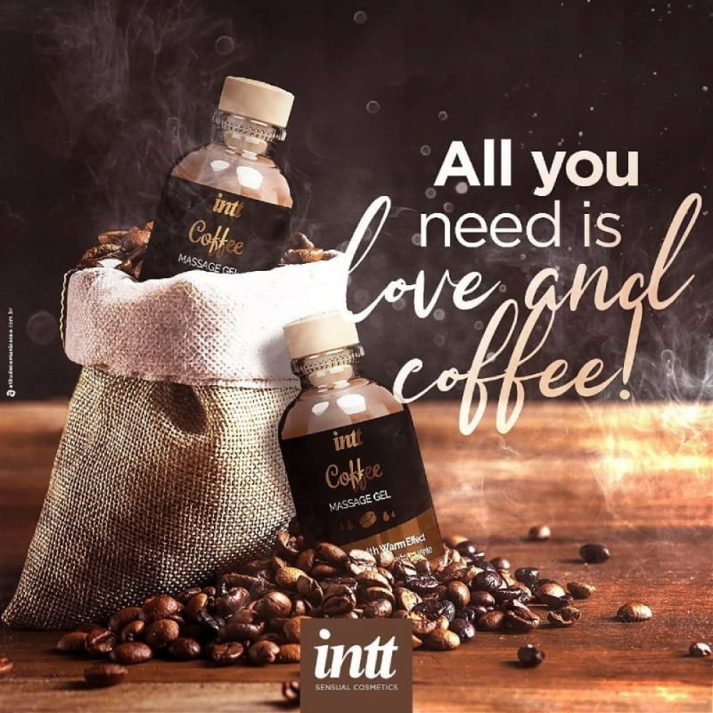 Массажные масла - Съедобный массажный гель для интимных зон Intt Coffee (30 мл) 6