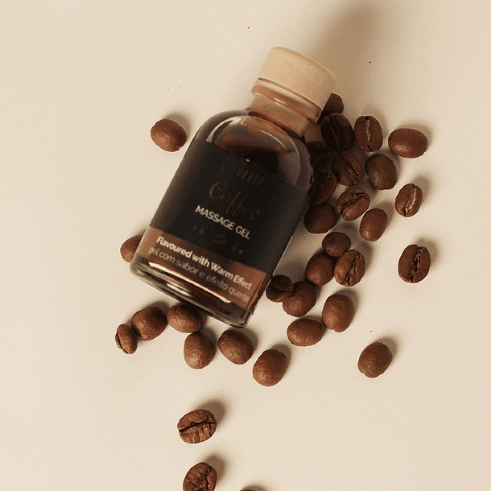 Массажные масла - Съедобный массажный гель для интимных зон Intt Coffee (30 мл) 7