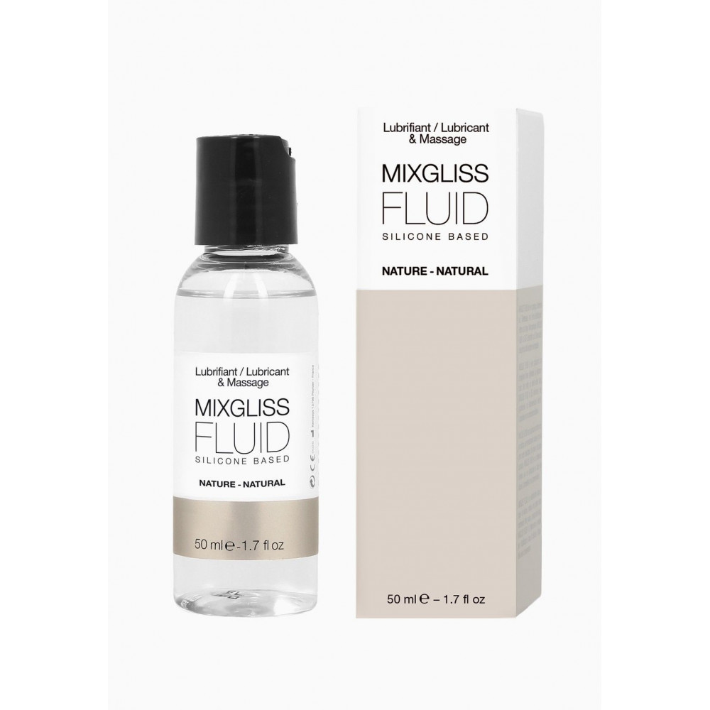 Смазки на силиконовой основе - Лубрикант на силиконовой основе MixGliss FLUID NATURE (50 мл) без запаха