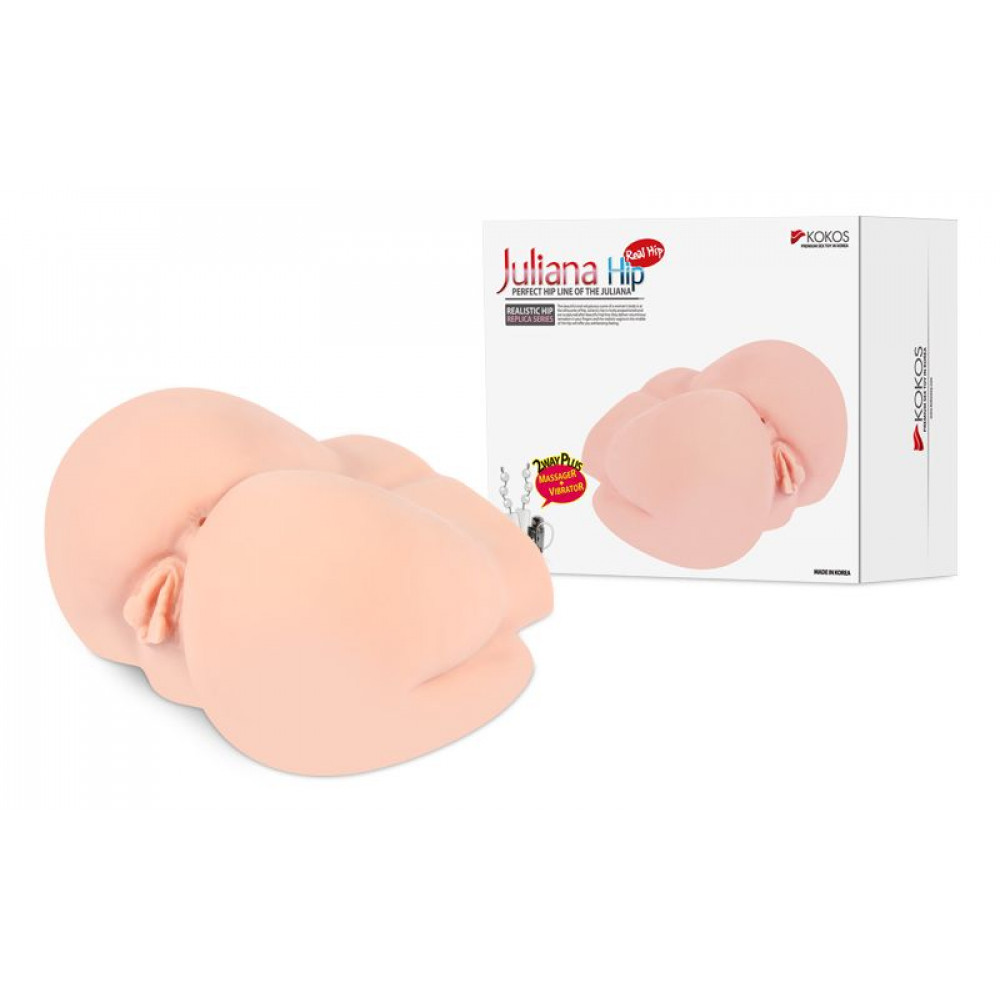Двойные мастурбаторы  - Мастурбатор Kokos Juliana Deluxe с функцией массажа и вибрацией 3