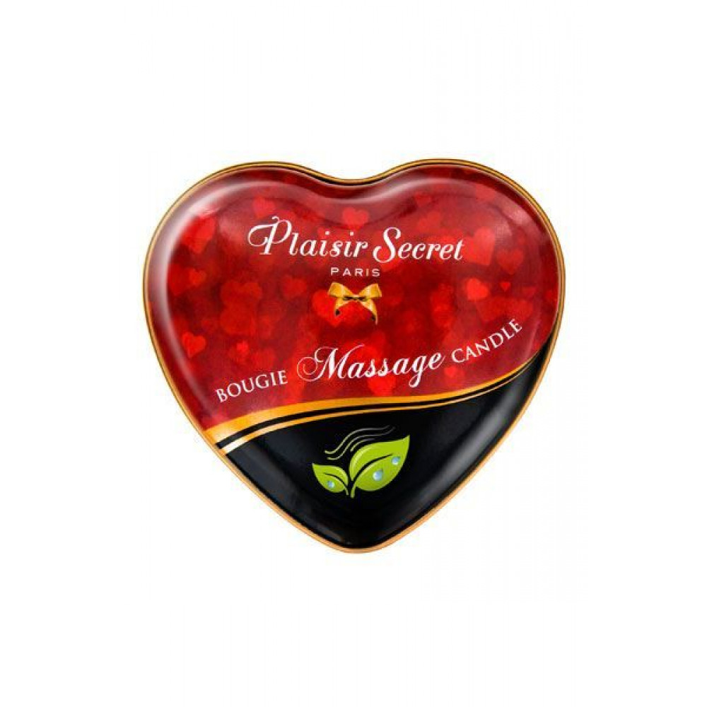 Массажные свечи - Массажная свеча сердечко Plaisirs Secrets Natural (35 мл) 2