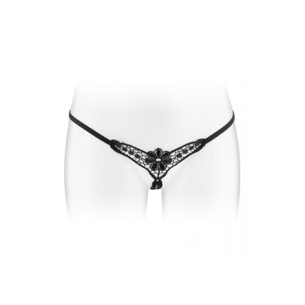 Сексуальные трусики - Трусики-стринги с доступом Fashion Secret DANUTA Black