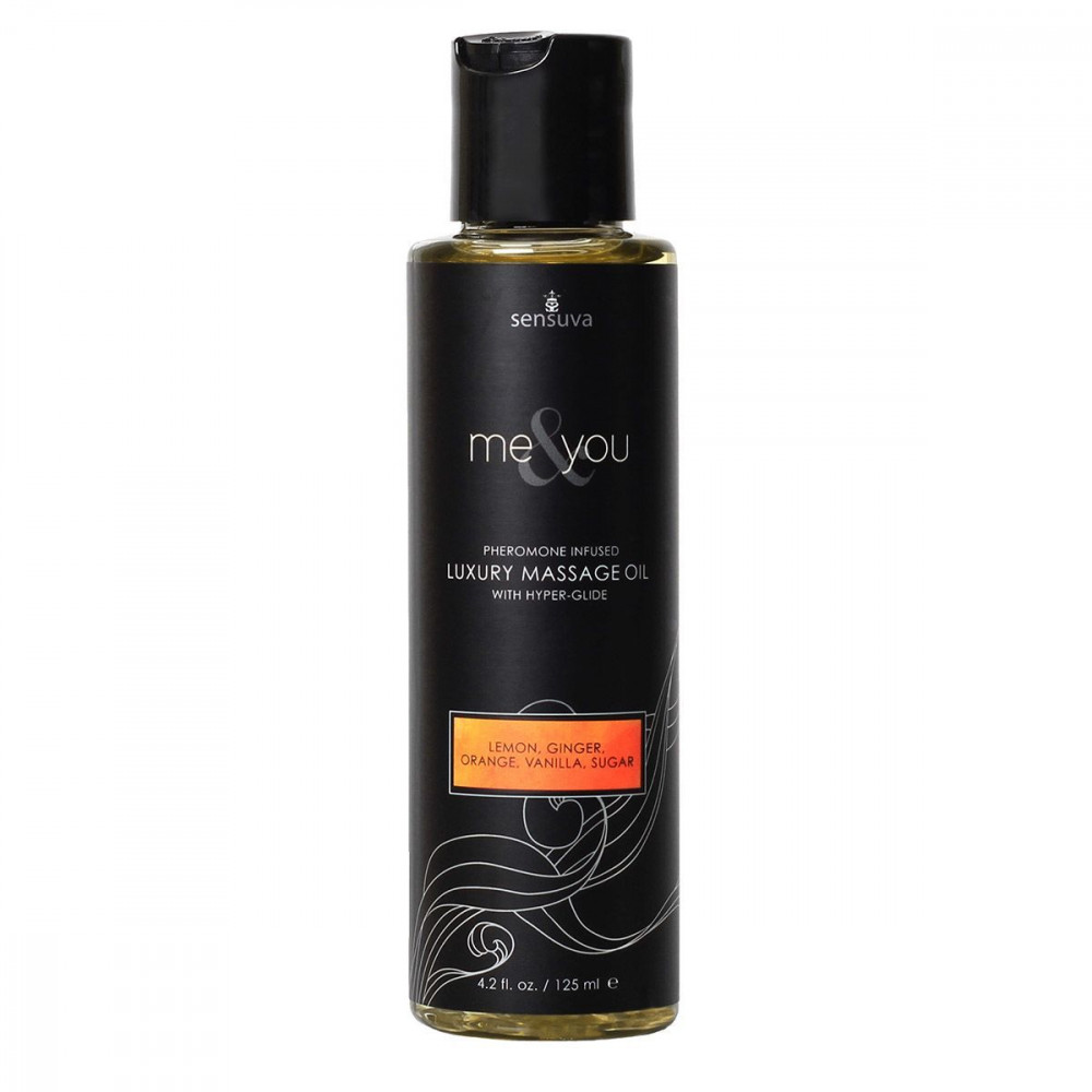 Массажные масла - Массажное масло Sensuva Me&You Lemon, Ginger, Orange, Vanilla & Sugar (125 мл) с феромонами
