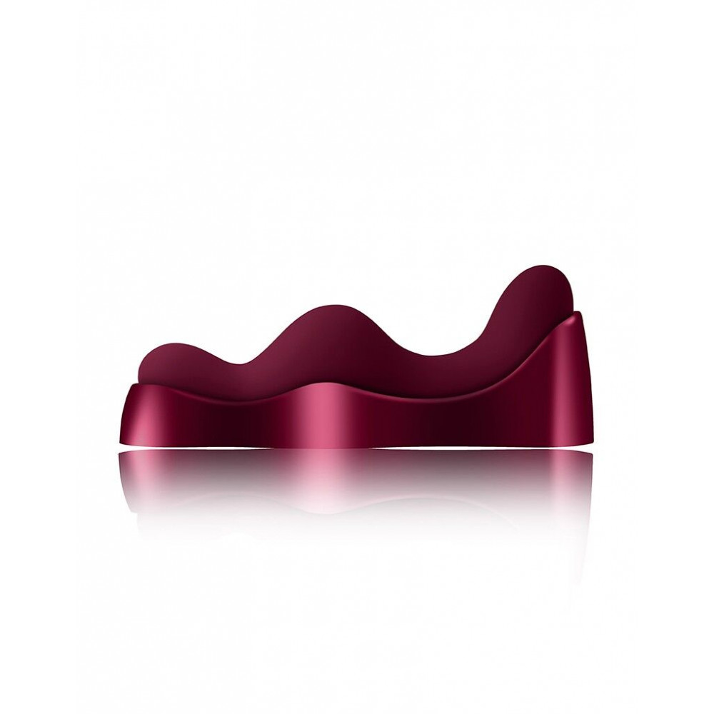 Вибромассажеры - Универсальный sit-on-top вибратор Rocks Off Ruby Glow Blush, пульт ДУ 8