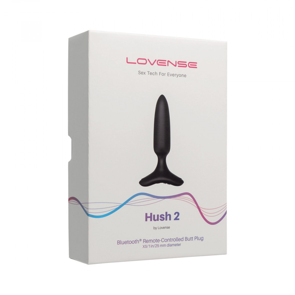 Анальные пробки с вибрацией - Анальная смарт-вибропробка Lovense Hush 2, размер XS 2