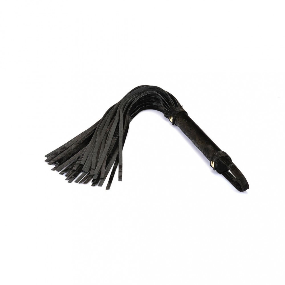 Плети, стеки, флоггеры, тиклеры - Флоггер Liebe Seele Boudoir Amor Flogger Black