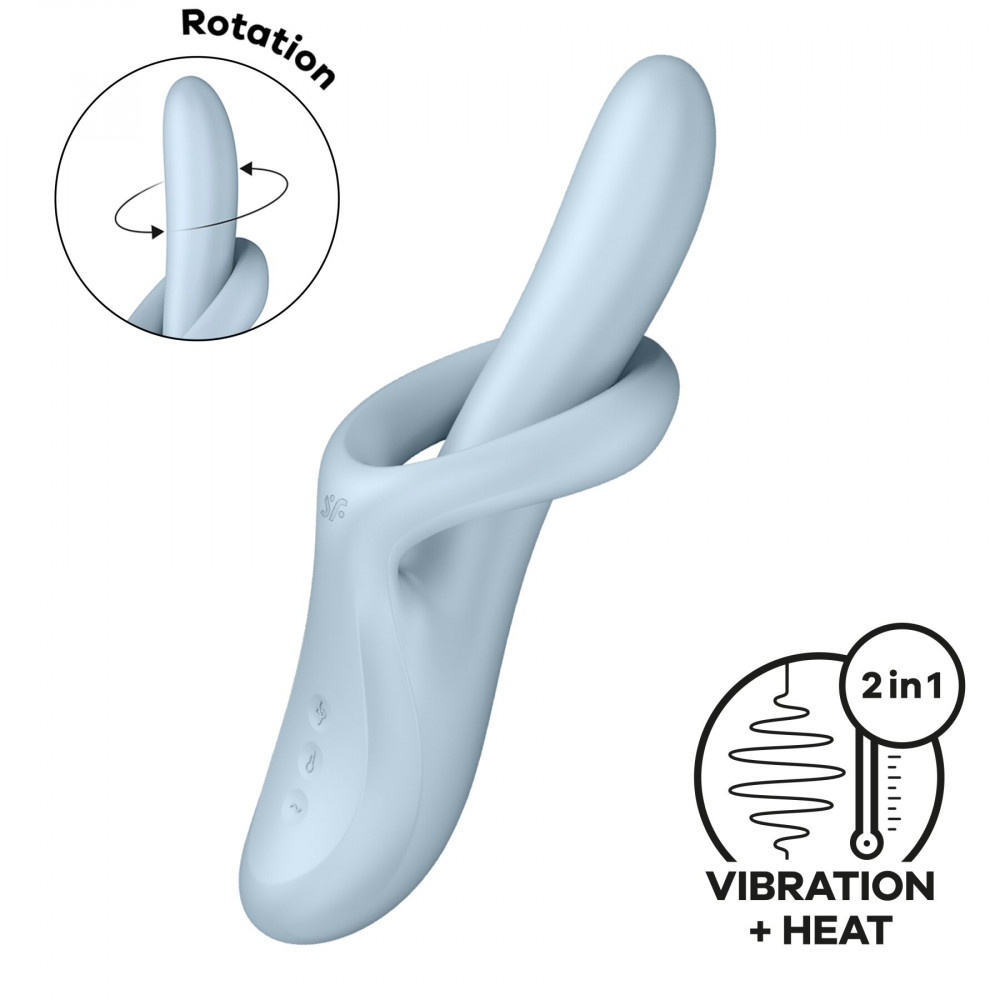 Вибратор - Вибратор Satisfyer Heat Flex 4 Blue