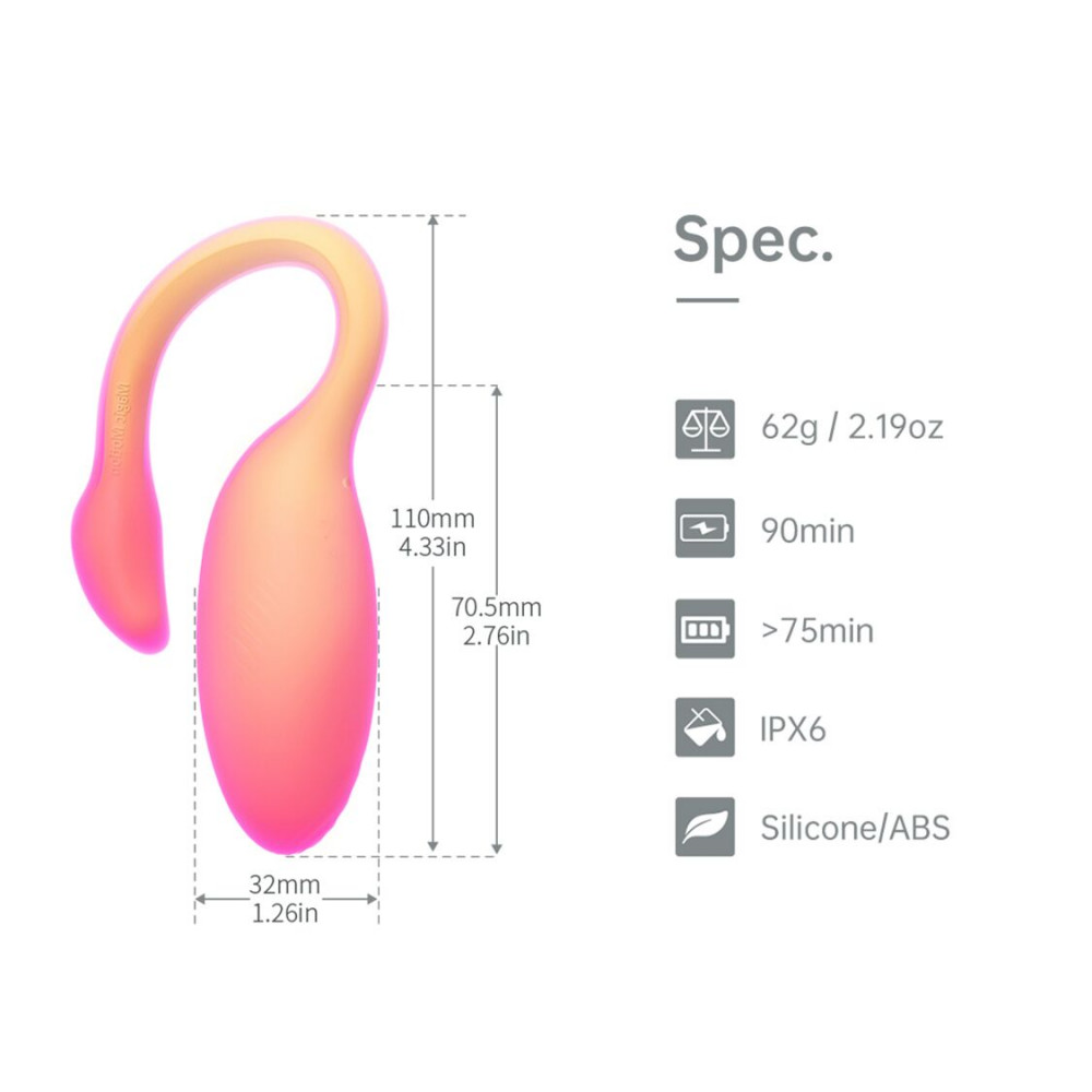 Виброяйцо - Смарт-виброяйцо Magic Motion Flamingo Max Orange 3