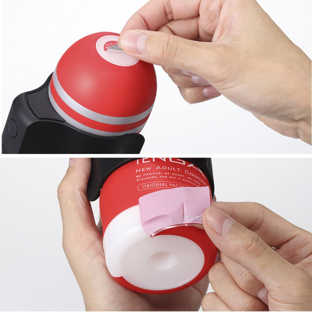 Аксессуары для мастурбаторов - Вибронасадка Tenga CUP VIBRATOR, 7 режимов, 2 мастурбатора в комплекте 4