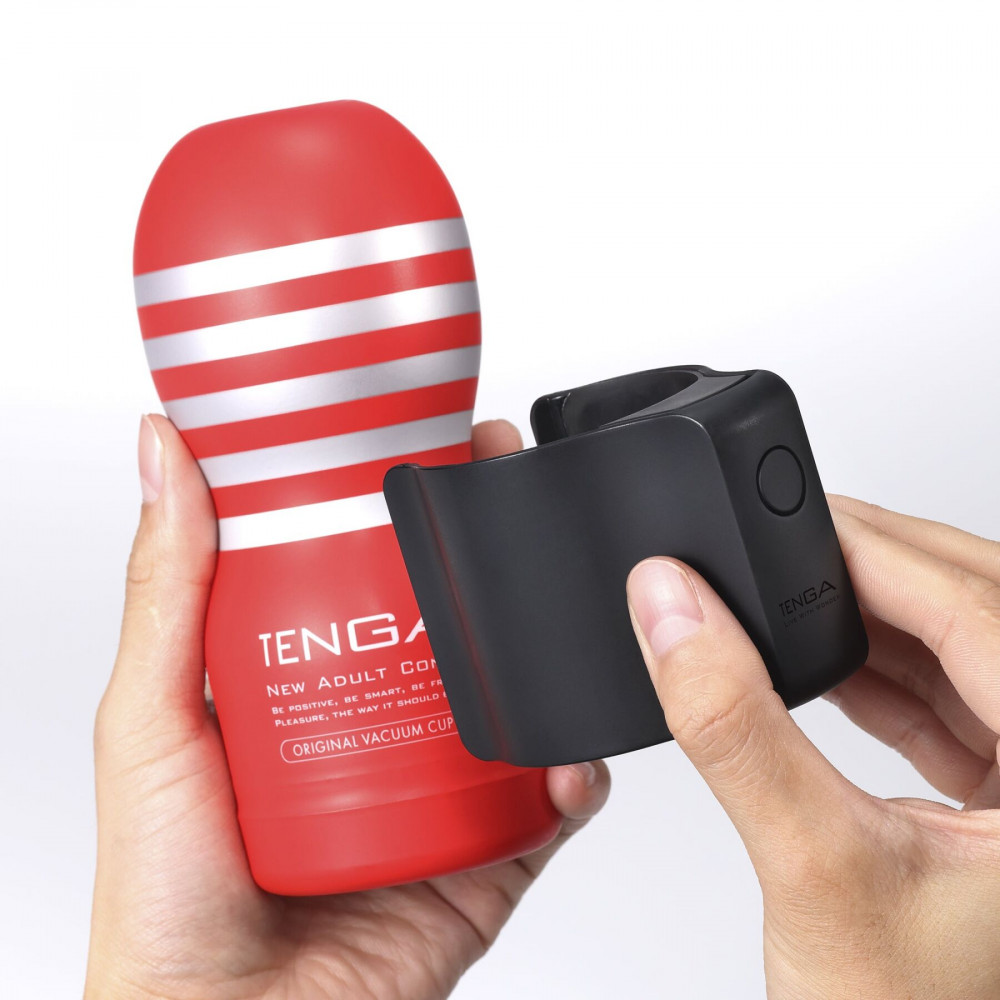 Аксессуары для мастурбаторов - Вибронасадка Tenga CUP VIBRATOR, 7 режимов, 2 мастурбатора в комплекте 2